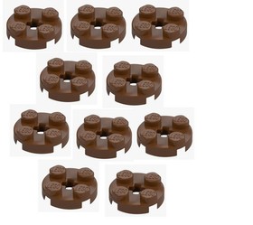 LEGO 10x Round Plate 2x2 Brown Round Plate 4032 4211159 Reddish Brown Tree NEW