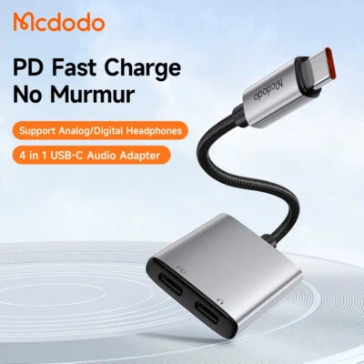 Mcdodo Type-c To DC3.5mm /Type-c Jack Aux Audio Adapter OTG Earphone Converter - Image 1 of 4