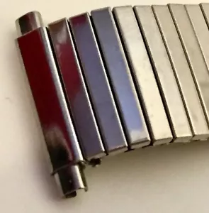 Vintage NOS JB Uhrenerweiterungsband ~ Edelstahl mit 17 bis 21 mm Enden - Bild 1 von 4