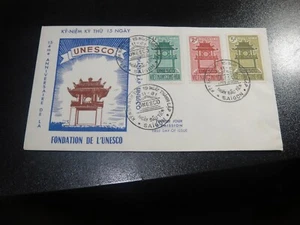 Vietnam 1961 Sc#178-80 15 aniversario UNESCO FDC VF - Imagen 1 de 1