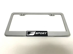 (1) Emblema 3D "FSport" ACERO INOXIDABLE Cromo Marco de matrícula (Estilo 01) - Imagen 1 de 2