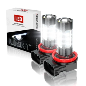 For Ford Mustang V6 2005-2012 H11 LED Bulbs 6000K White Fog Light DRL Light - Picture 1 of 11