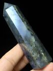 105g Natural Blue Labradorite Quartz Crystal healing reiki wand stone F66