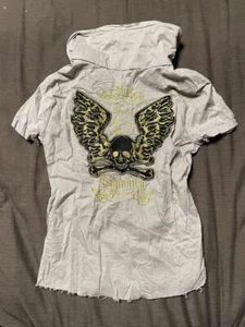Top Calavera Bordada d.i.a, Excelente Estado, Japón, Gal, Talla Libre - Imagen 1 de 5