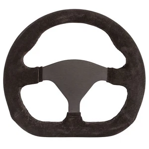 Racetech D Shape Formula Steering Wheel - Flat Bottom, Suede, 255mm Diameter - Picture 1 of 4