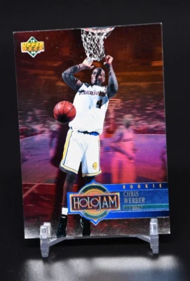 1994 Upper Deck HoloJam #H28 Chris Webber Warriors RC Rookie HOF - Image 1 of 2