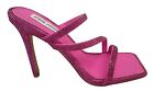 STEVE MADDEN Ladies Annual Jewelled Heeled Sandals Pink US6 UK3 NEW RRP135