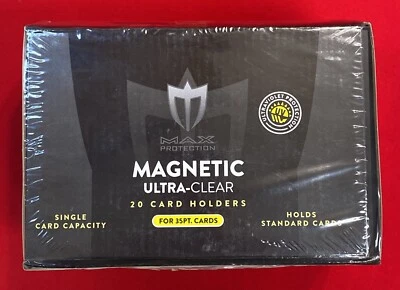 Max Protection Magnetic Ultra Clear UV Card Holder 35pt - 20 count sealed box - Image 1 of 3