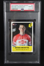 Mathieu Van Der Poel Rookie RC PSA 10 / 2021 Panini Tour De France Sticker #61