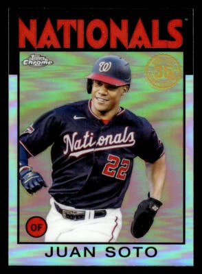 QTY Juan Soto 2021 Topps Chrome 1986 Topps Baseball #86BC-4 - Image 1 of 2