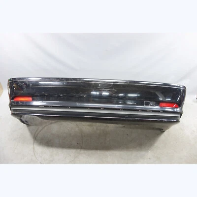 BMW E46 2000-2003 Serie 3 2 puertas cupé vertical cubierta de parachoques trasero temprano negro 2 OEM Foto 1 de 4