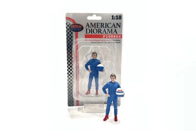 Figura Hombre Hombre 4" Racing Legends Años 80 B Escala 1:18 American Diorama 76354 Foto 1 de 2