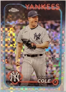 Gerrit Cole 2024 Topps Chrome #164 X-Fractor Refractor New York Yankees - Picture 1 of 2