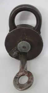 Old Patent Lock No. 4 By F. Sengpiel Around 1900 Padlock - Picture 1 of 10