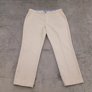 Brooks Brothers Clark Chino Hose Herren Größe 40 beige gestreift verkürzter Saum 39x30 - Bild 1 von 12
