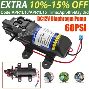 12V 60PSI Misting Pump Micro Electric Diaphragm High Pressure Booster Water Pump - Picture 1 of 12