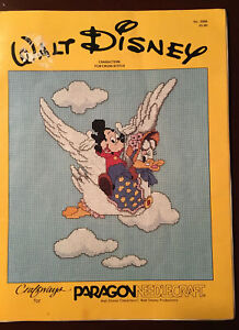 Vintage Walt Disney Characters for Cross Stitch Pattern Book 5098 Paragon 1984