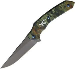 Browning Fixed Knife 4 Stainless Steel Blade TDX Camo Aluminum - 3220326 - Picture 1 of 1