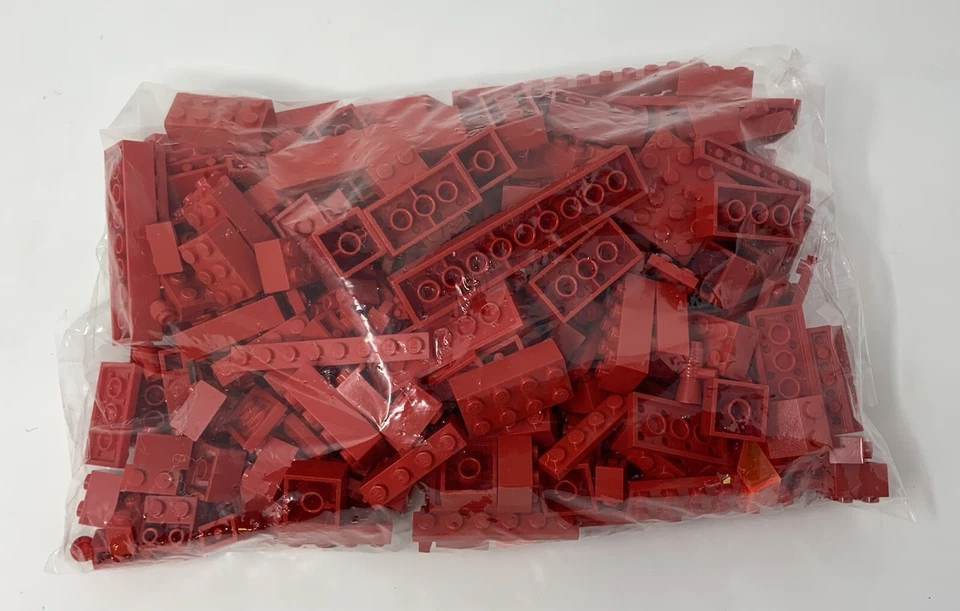 1 Pound LEGO Assorted Bricks And Blocks In RED - Image 1 of 1