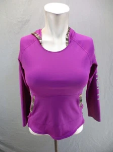 Carharrt Size M (10) Girls Fuchsia Front Pocket Fitted Athletic Hoodie 1RE23 - Picture 1 of 12