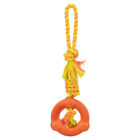 Trixie Dog Toy Denta Fun Ring At Rope, New