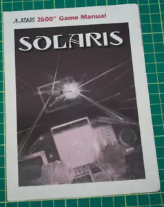 Atari 2600 Game Manual: Solaris - Picture 1 of 2