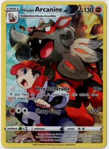 Carta Pokemon Hisuian Arcanine TG08/TG30 Galleria Allenatore Origine Perduta Ultra Rara - Foto 1 di 2
