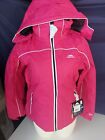 RRP £160 Small (Size 10) Sandia Trespass Female Waterproof Ski Jacket Raspberry