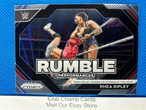 2024 #14 Rhea Ripley Panini Prizm WWE RAW Rumble Performances Base Insert - Picture 1 of 2