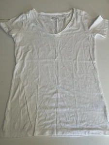 J.Crew SMALL White Vintage Jersey Modern fit V-neck T-shirt Soft! Women’s XXS - Picture 1 of 6