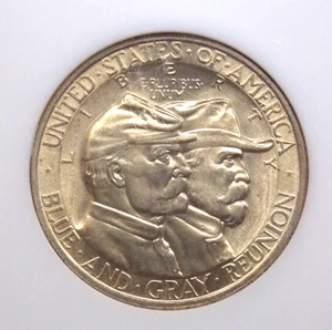1936 Commemorative *GETTYSBURG* Half Dollar 50c NGC MS64 #006 BU Unc ECC&C, Inc. - Bild 1 von 5