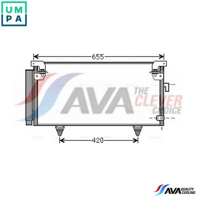 CONDENSER AIR CONDITIONING SUA5073D FOR SUBARU OUTBACK LEGACY/IV/Station/Wagon - Image 1 of 4