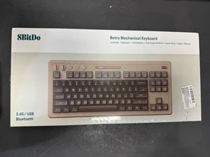 8Bitdo Retro Bluetooth Mechanical Gaming Keyboard, Programmable - C64 Edition - Picture 1 of 2