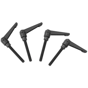Klemmhebel Edelstahl, Griff, M6, verstellbar, Schwarz, 60mm, Maschine - Bild 1 von 2