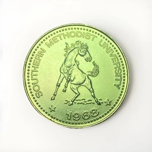 1968 SMU Southern Methodist University Football Medaille Enco Humble Oil SWC Münze - Bild 1 von 9