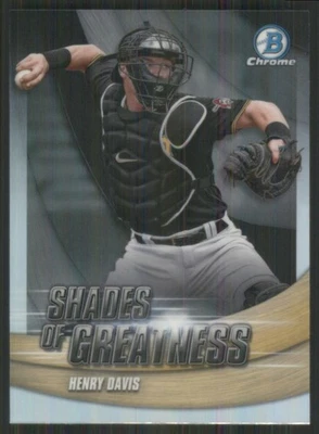 2022 Bowman Chrome Shades of Greatness #SG-3 Henry Davis Pittsburgh Pirates 429 - Image 1 of 2
