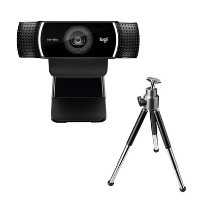Logitech C922 PRO Webcam mit Stativ, Full-HD 1080p, 78° Sichtfeld, Autofokus, Be - Bild 1 von 4