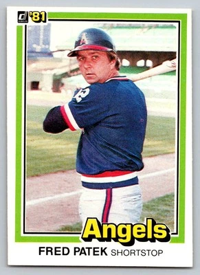 1981 Donruss #170 Fred Patek California Angels - Image 1 of 2