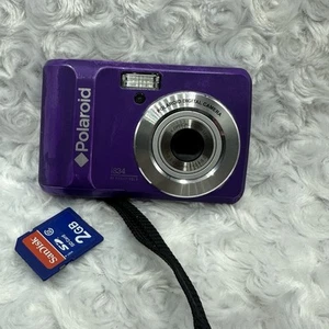 Polaroid i834 8MP 3X Optical/4x Digital Zoom Camera Purple Y2K W/SD Card See Vid - Picture 1 of 11