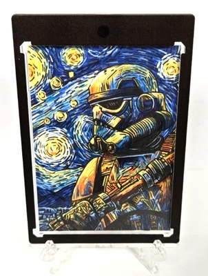 Star Wars Stormtrooper Van Gogh Starry Night - 1/1 Hand Drawn Sketch Card - Image 1 of 2
