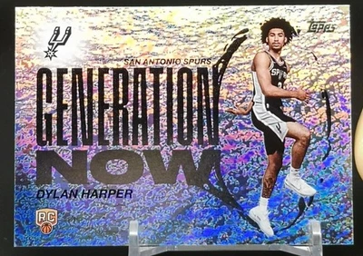 Dylan Harper 2025 Topps Generation Nowitzki Rookie Silver Holo #GN-2 - Image 1 of 2