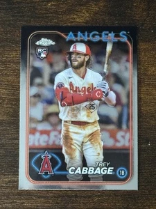 2024 Los Angeles Angels ROOKIE Trey Cabbage Topps Chrome ROOKIE CARD #226 - Picture 1 of 2