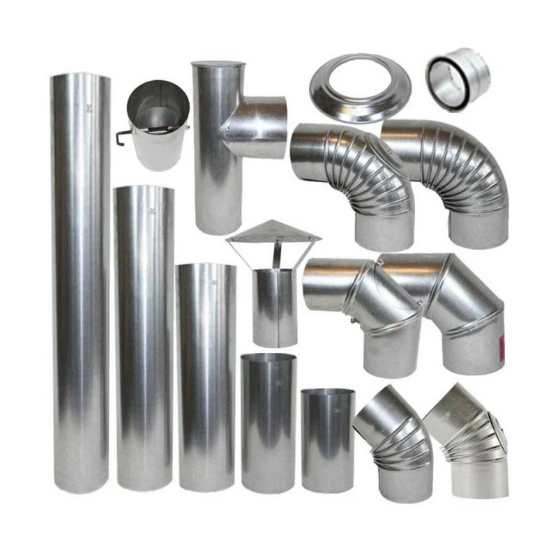 Ofenrohr FAL Rauchrohr feueraluminiert bogen knie ofen silber Kamin Abgas Rohr - Bild 1 von 1