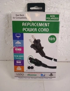 Universal 10 Ft Replacement Power Cord - Picture 1 of 10