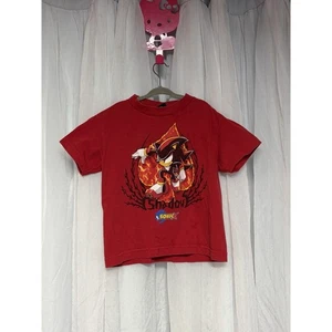 VTG Sonic X Kids T-Shirt Red Size 5/6 Top Heavy ShoPro 2000s Anime Tee - Picture 1 of 8