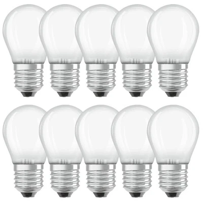 10 x Osram LED Filament Tropfen 4,5W=40W E27 matt 470lm Tageslicht 6500K UVP 49€ - Bild 1 von 4