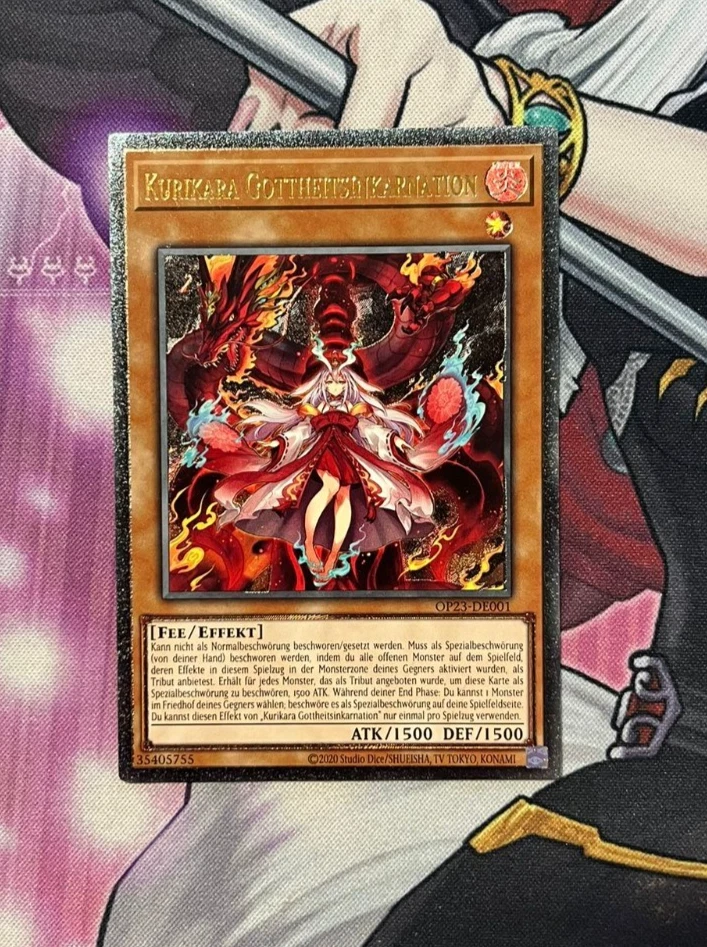 Yugioh! Kurikara Gottheitsinkarnation - OP23-DE001 - Ultimate Rare - Deutsch - Bild 1 von 1
