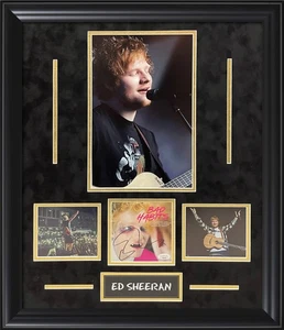 Collage Autografo Ed Sheeran 23x27 Autenticazione JSA - Foto 1 di 1