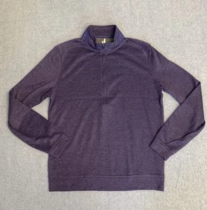 Johnnie-O Microfleece 1/4 Zip Pullover Oberteil Herren Reflex Jam Lila - Bild 1 von 10