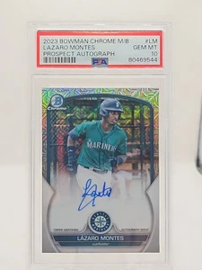 2023 Bowman Chrome Lazaro Montes Prospect Mojo Auto PSA 10 - Bild 1 von 2